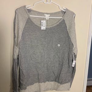 Grey long sleeve top